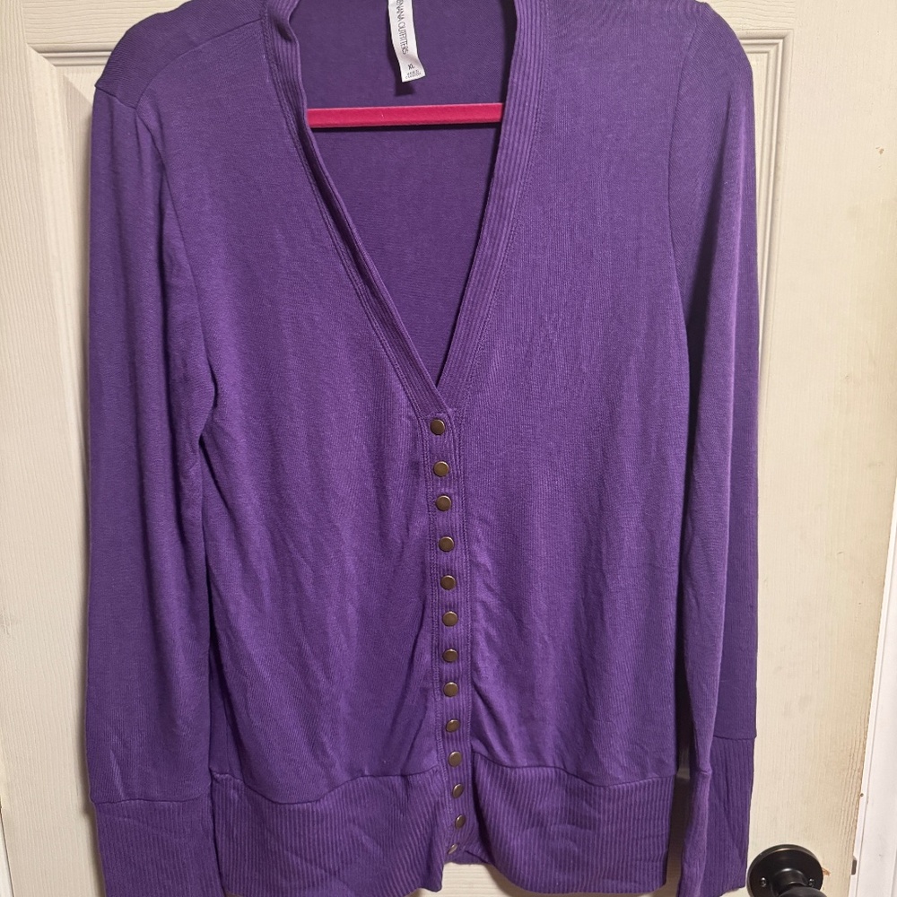 Grape Cardigan